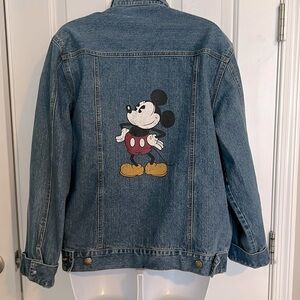 Mickey Mouse Denim Jacket Size Small.